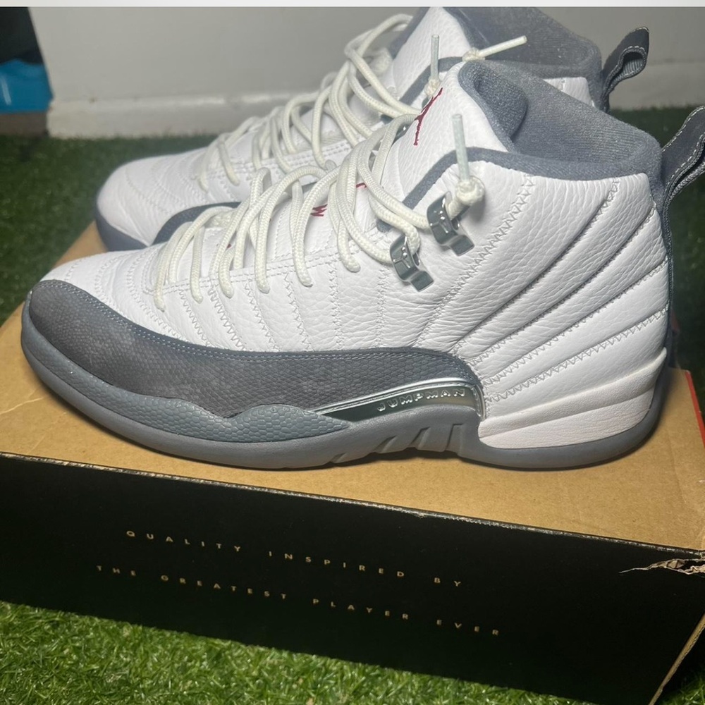Jordan 12 White and Gray